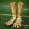Patham Legs Feet in Brass for Hindu God Idols 3.5 inches