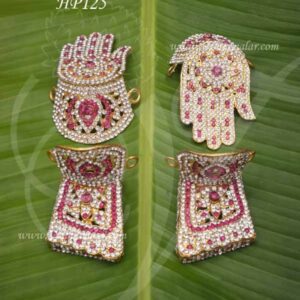 Hastham Patham God Decoration Jewelry Palm Feet 3 Inches
