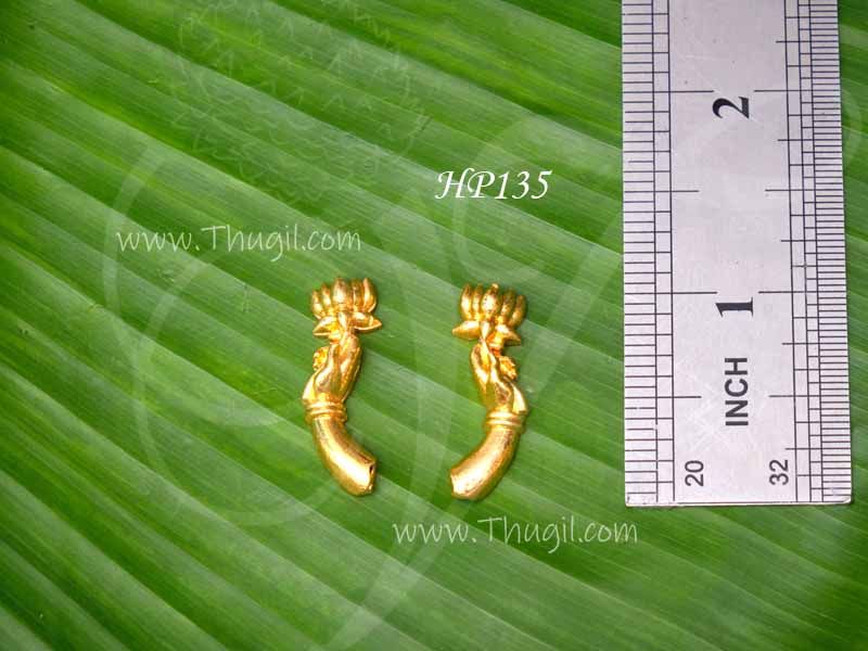 Goddesses Lakshmi Lotus Design Hastham 1 Inches