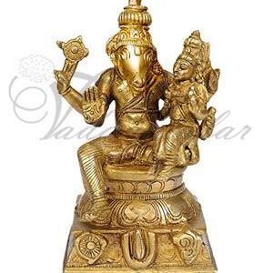 Lord Hayagriva Statue Moorthi Brass - 6.5" / 16.5 cm