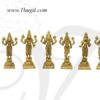 Brass Dashavatara 10 Vishnu Avatars Idol Statue Set 6"
