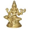5.5" Goddess Saraswati Kalaivani Brass Statue