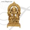 7" Goddess Lakshmi Statue of Brass