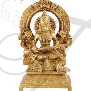 Goddess Saraswati Brass Statue