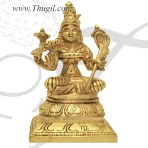 5" Goddess Rajeshwari Statue of Brass