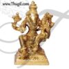 Lord Varaha Vishnu Statue Moorthi Brass - 6.5" / 16.5 cm