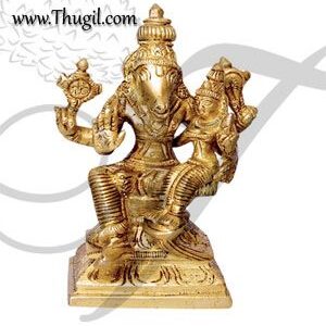 Lord Varaha Vishnu Statue Moorthi Brass - 6.5" / 16.5 cm