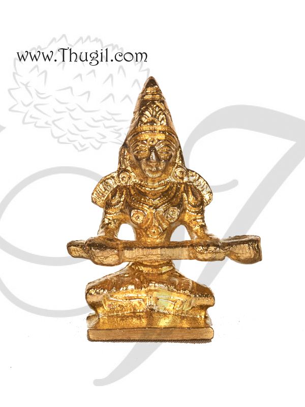 Small statue gift 1.2" Lord Ganesha Brass Statue Pillayar