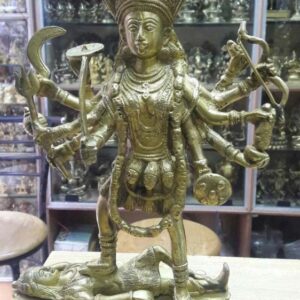 12" Bhadra Kali Brass Statue Hindu Goddess Kali Maa Statue