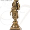6.5" Brass Andal Nachiyar / Meenakshi Godha Devi Hindu Idol Statue Buy Now