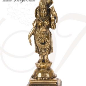 6.5" Brass Andal Nachiyar / Meenakshi Godha Devi Hindu Idol Statue Buy Now