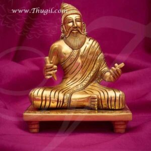 6" Brass Thiruvalluvar Valluvar Statue available Buy Now