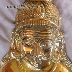 Ayyanar mask Madurai Veeran Face in Brass Buy now 6"