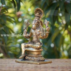 6" Lord Varaha Varhar Statue Moorthi Brass idol - Avatar of Lord Vishnu
