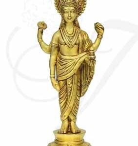 12 inches Dhanvatri Dhanvantari Brass Statue Idol Shop online