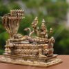 Brass Lord Anantha Padmanabha Resting Sheshnag Touching Shiva Lingam Buy Now 6"