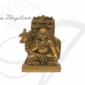 Brass Guru Sri Raghavendra Swami Statue 2.5 Inches Buy Now