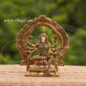 Brass Goddess Varahi Amman Statue 6"
