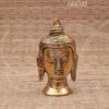 Buddha Head Statue And Sculptures In Brass 4 Inches