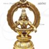 Large Size Ayappan Ipayan Statue Brass Idol Murthi Puja 18 inches