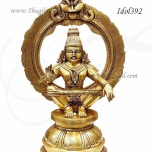 Large Size Ayappan Ipayan Statue Brass Idol Murthi Puja 18 inches