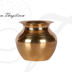 3.2" Plain Brass Kalasham sombu for Holi water