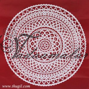 5 Sheets Kolams Stickers for Traditional Indian Theme Decorations 15 inches x 15 inches