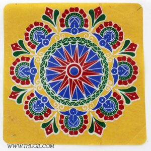 Mugulu rangoli Kolams Indian Sticker Sheet Designs 5 pieces
