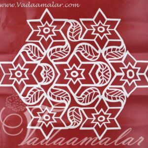 Sticker Kolams Rangoli Traditional Artistic Designs in South India