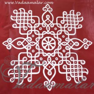 Buy Muggu Stickers Online In India Kolams Rangoli 5 pieces 9.5 x 9.5 inches