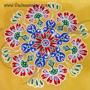 5 sheets Kolams Strips Traditional Artistic Design 15 inches x 15 inches