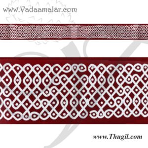 Kolams Strips Traditional Artistic Designs in South India 2.5 x 29 Inches 6 Sheets