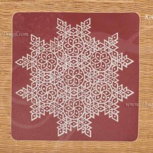 Kolams Muggulu Designs Stickers Buy Online 7 inches - 5 Sheets