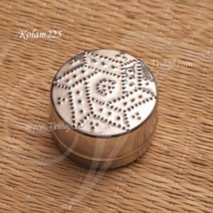 Rangoli Design Kolam Box Stainless Steel Stencils Assorted design 2 inches x 3 pieces