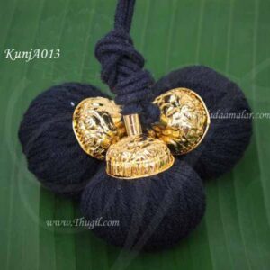 Hair Paranda Kunjalam with Gold Engravings End for Amman