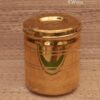 Brass Storage Dabba Box With Inner Tin Coating 6.5 inches