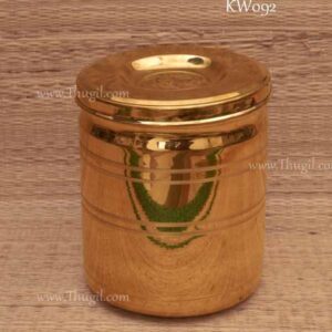 Brass Storage Dabba Box With Inner Tin Coating 6.5 inches