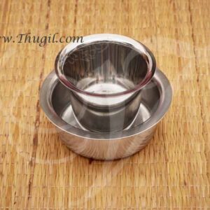Stainless Steel Traditional Coffee Cup and Saucer Set Buy Now