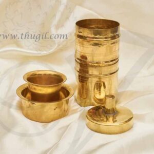 Brass Traditional South Indian Filter Coffee Drip Maker Buy Now 7"