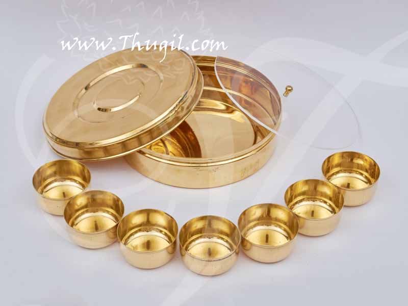 Brass Masala Dabba Indian Design Spice Box Buy Now 7.5"