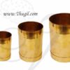 Brass Measuring Cup Traditional India Rice Grains Padi Uzhakku Utensil - 3/4 (6")