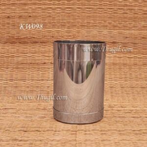 Stainless Steel Measuring Cup Traditional India Rice Grains Padi Uzhakku Utensil 4 inches