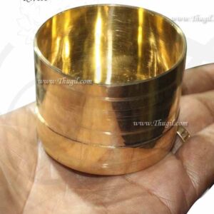 Uzhakku Small Size Brass Measuring Cup India Rice Grains Padi 2 inches