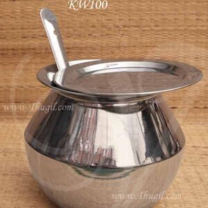 Stainless steel Cooking Utensil Milk Boiling Pongal Pot Panai Buy now