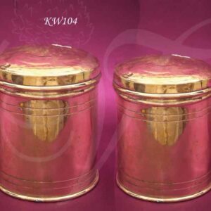 Brass 2 Size Storage Container or Sembadam 6 Inches