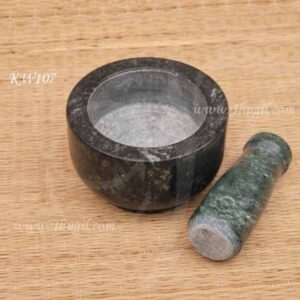 Small Mortar and Pestle Granite Traditional Indian Spice Grinder