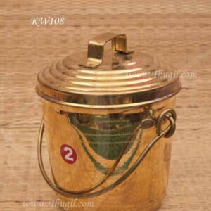 Brass Storage Thooku Box With Inner Tin Coating 7 inches