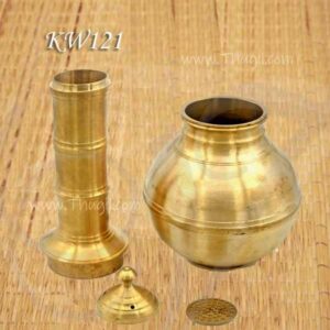 Brass Puttu Maker Traditional Kerala Steamed Rice Cake Steamer