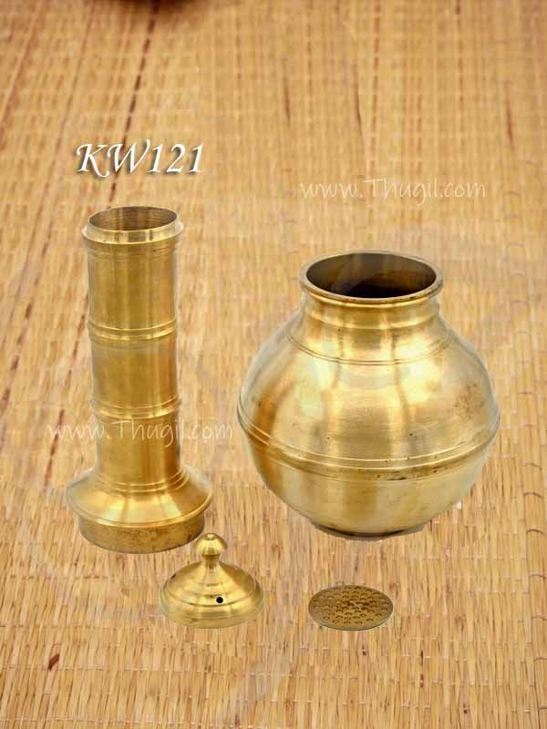 Brass Puttu Maker Traditional Kerala Steamed Rice Cake Steamer