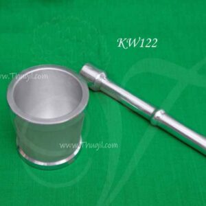 Aluminium Steel Mortar and Pestle for Cooking decoration kitchen indian 3 inches